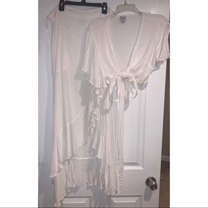 Princess Polly White Linen 2 Piece Set.